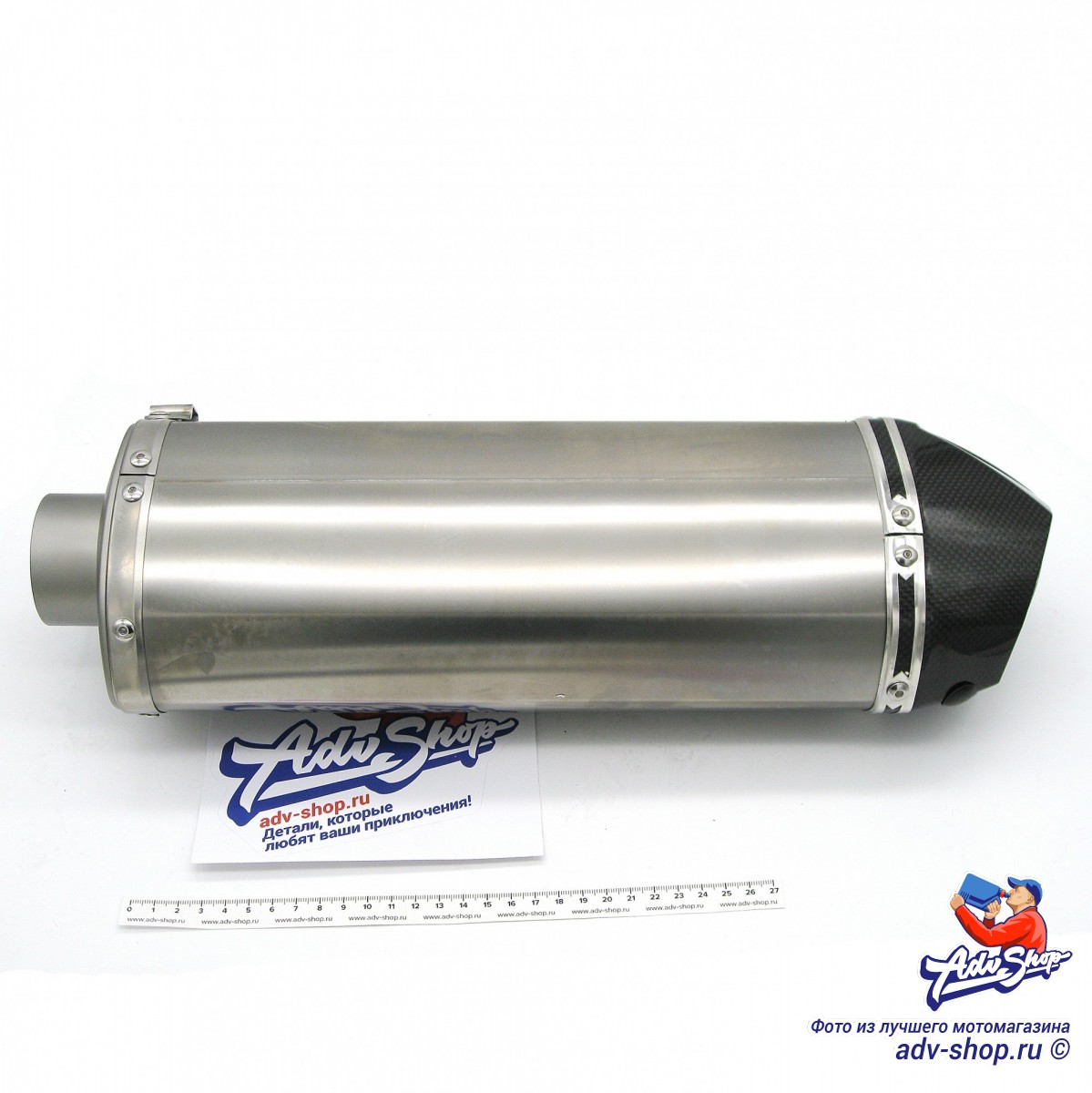 Wings Titanium Mufflers прямоточный титановый выхлоп (silver) -short 1050 ADV, 1090 ADV / ADV R, 1190 ADV / ADV R, 1290 Super ADV R / S / T  (13 20)