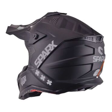 Шлем кроссовый Sparx Raptor (JH 601), черный матовый (ЧЗ) - миниатюра 1
