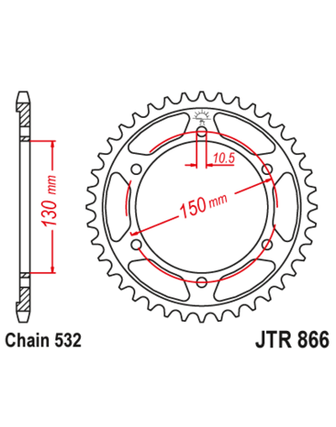 Звезда ведомая JTR866.38