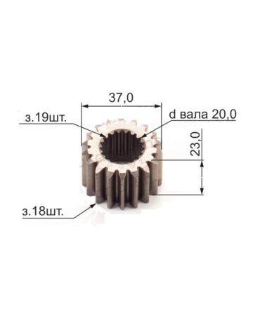 Шестерня главная ведущая коленвала ZS 1P62YML 2 (W190)