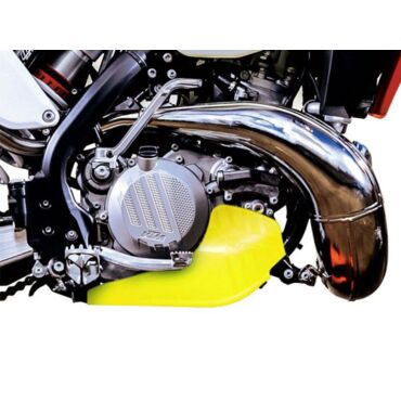 Защита двигателя пластиковая желтая Husqvarna TC250 17 19 / TE TX 250 300 17 20  - миниатюра 1
