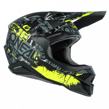 Oneal Кроссовый шлем 3Series Ride Желтый Черный - миниатюра 2
