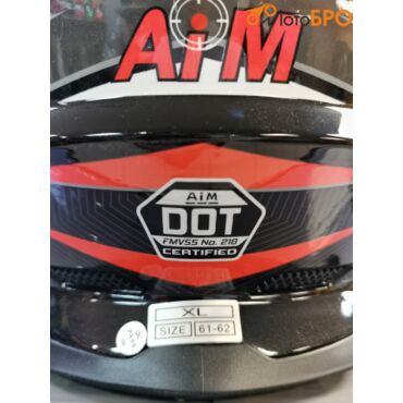 Шлем кроссовый AiM JK803S Orange Black - миниатюра 2