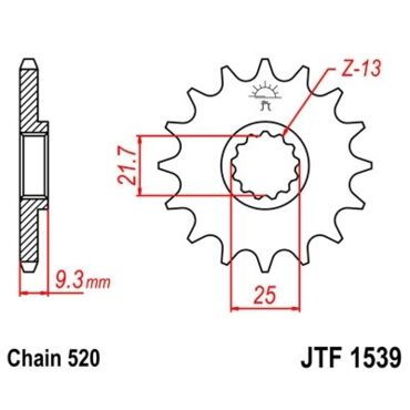 Звезда ведущая JTF1539.14 - миниатюра 1