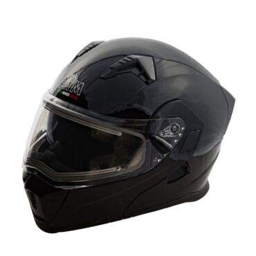 AiM Шлем модуляр JK906 с эл. подогревом Black Glossy - миниатюра 1