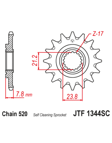 Звезда ведущая JTF1344.13SC
