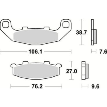 Комплект тормозных колодок Braking под мотоциклы Kawasaki, Yamaha - миниатюра 1