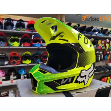 Мотошлем Fox V1 Ridl Helmet Flow Yellow - миниатюра 1