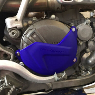 Защита крышки сцепления Yamaha WR250F (2015 2019), YZ250F (2014 2018), Синяя - миниатюра 1