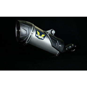 Wings Titanium Mufflers прямоточный титановый выхлоп (silver) HQV 901 NORDEN 22 24 ( 790 890 ADV R 19 24 ) - миниатюра 3