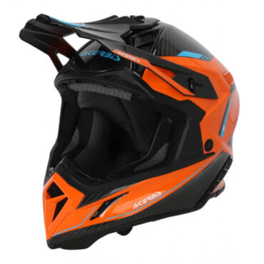 Acerbis Шлем STEEL CARBON 22 06 Orange Black - миниатюра 2