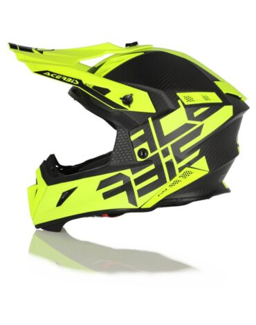 Acerbis Шлем Steel Carbon Yellow Fluo