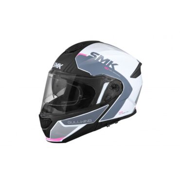 Шлем дорожный SMK GULLWING KRESTO, white grey pink (S, Взрослая  Дорожная) - миниатюра 1