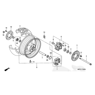 HONDA сальник заднего колеса 34*62.2*7 XL1000 ( 90753MG5670 ) - миниатюра 1