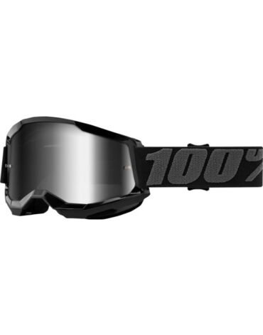 Очки 100% Strata 2 Goggle Black / Mirror Silver Lens