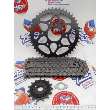 KTM комплект цепь / звезды 390 RC Duke 15 21, Adv 21 24 // HQV 401 ( SPA2151453K118B / 00050002059 / 00050002027 / 00050002114 ) - миниатюра 1