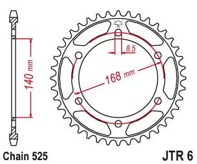 Звезда ведомая JTR6 - фото 1