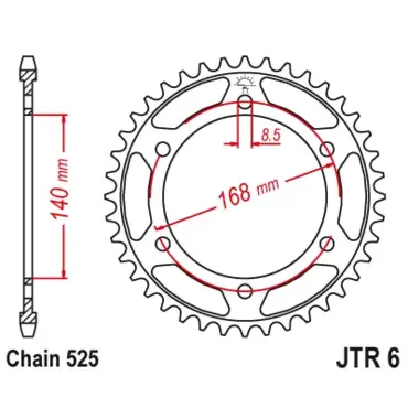 Звезда ведомая JTR6 - миниатюра 1