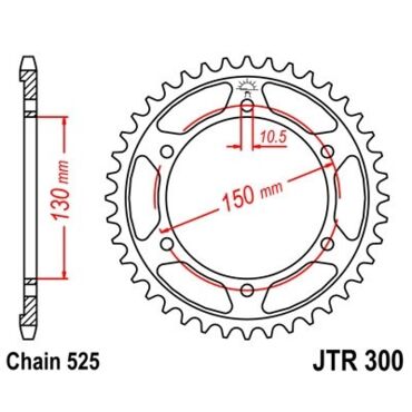 Звезда ведомая JTR300.47 - миниатюра 1