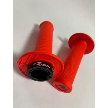 ​Грипсы RTech R20 LOCK ON красные неон - миниатюра 1
