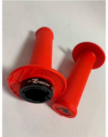 ​Грипсы RTech R20 LOCK ON красные неон