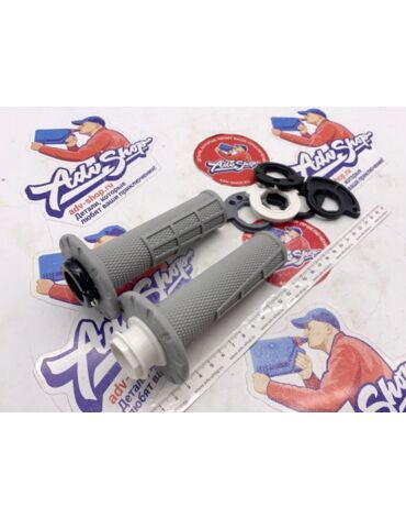 KTM / HQV / GAS грипсы открытый торец ( серый ) SX SXF 23 24 ( A46002921500BJ )
