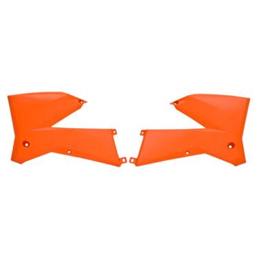 Боковины радиатора оранжевые KTM SX125 525 05 06 # EXCF250 07 # EXC125 525 05 07  - миниатюра 1