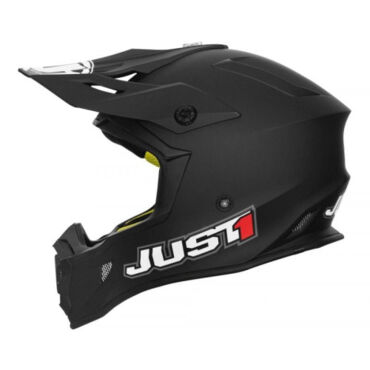 JUST1 Шлем кроссовый J38 Solid черный матовый - миниатюра 1