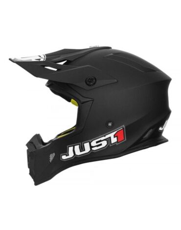 JUST1 Шлем кроссовый J38 Solid черный матовый