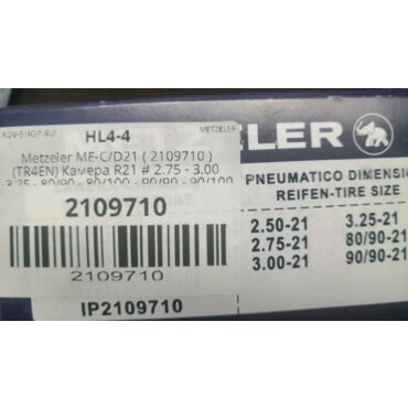 Metzeler ME C D21 ( 2109710 ) (TR4EN) Камера R21  # 2.75 - 3.00 -3.25 - 80 90 - 80 100 - 90 90 - 90 100 - миниатюра 1