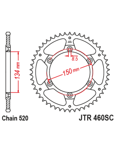 Звезда ведомая JTR460.48SC