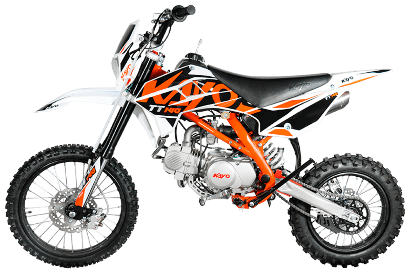 Питбайк KAYO BASIC TT140 17 14 KRZ (механ. сцепл., кикстартер 2024 г.) - фото 1