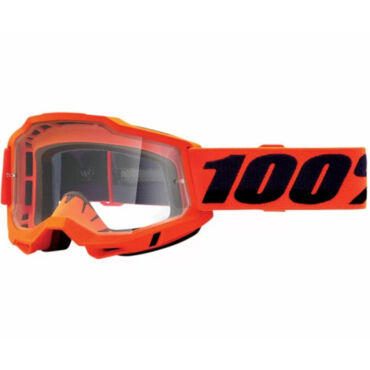 100% Очки Accuri 2 Goggle Neon Orange Clear Lens - миниатюра 1