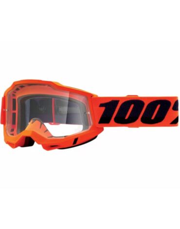 100% Очки Accuri 2 Goggle Neon Orange Clear Lens