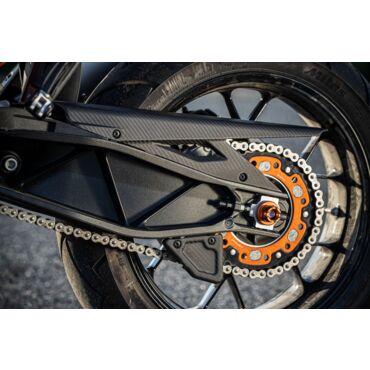 Звезда задняя (ведомая) анодированный алюминий сталь 45 зубьев KTM 950 990 1190 Adventure - миниатюра 3