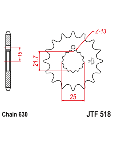 Звезда ведущая JTF518 16