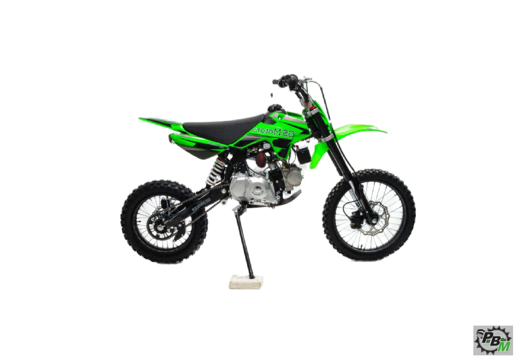 Питбайк Motoland GS Motors S12 17 14 зеленый - фото 2