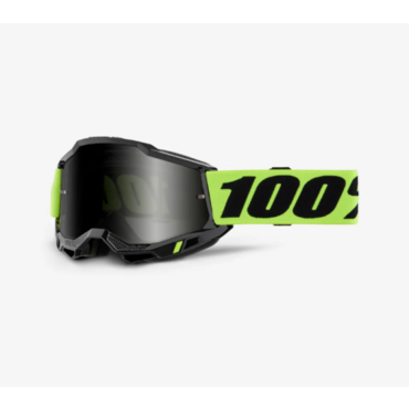 Очки 100% Accuri 2 Sand neon yellow, smoke lens - миниатюра 1
