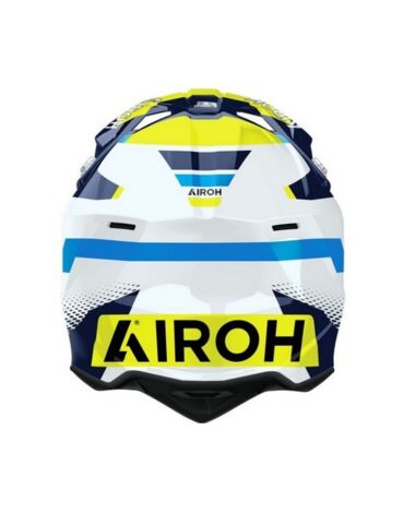 Шлем AIROH WRAAAP VISION Yellow Blue (Глянцевый)