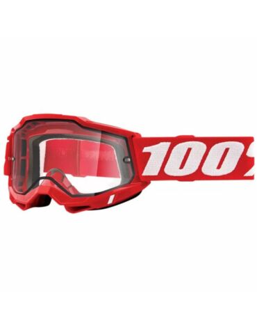 100% Очки Accuri 2 Enduro Goggle Dual Lens Neon Red Clear