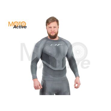 Термофутболка DF 3DThermo Grey с длинный рукавом - миниатюра 1
