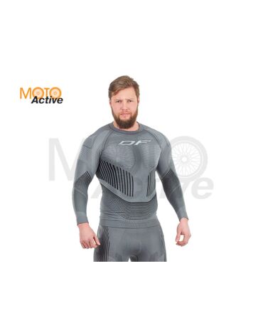 Термофутболка DF 3DThermo Grey с длинный рукавом