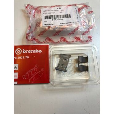 Прижимные пластины задних колодок KTM SX SX F; EXC EXC F 04- / Husqvarna TC FC 14- ; TE FE 14 17 - миниатюра 1