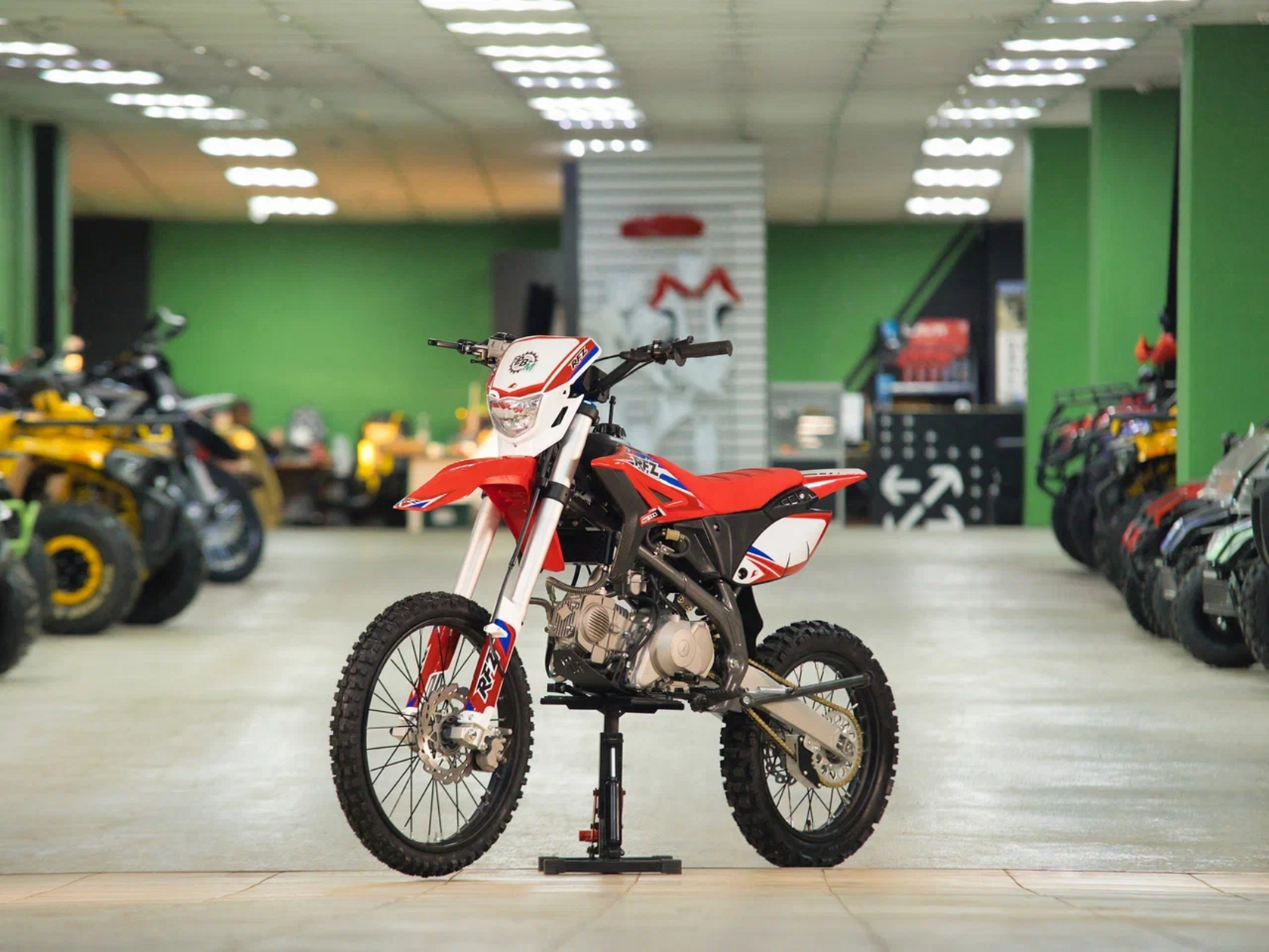 Питбайк Apollo RFZ Y 150X LE, 19 16, (Красный) (фара, электростартер) - фото 1