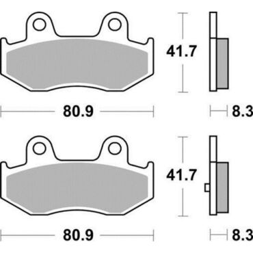 Комплект тормозных колодок Braking под мотоциклы Burgman 250 04 06, 400 01 06 - миниатюра 1
