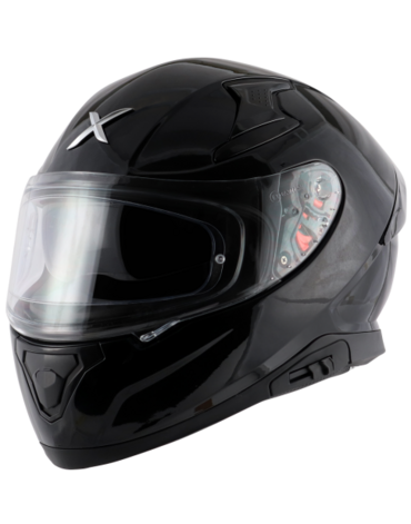 Шлем дорожный AXOR APEX SOLID E, black gloss (XL, Взрослая  Дорожная)