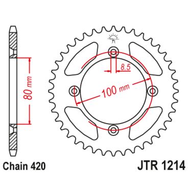 Звезда ведомая JTR1214.36 - миниатюра 1