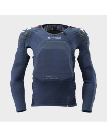 Защита на сетке подростковая Leatt 3DF Airfit Body Husqvarna, blue (L XL, Детская)