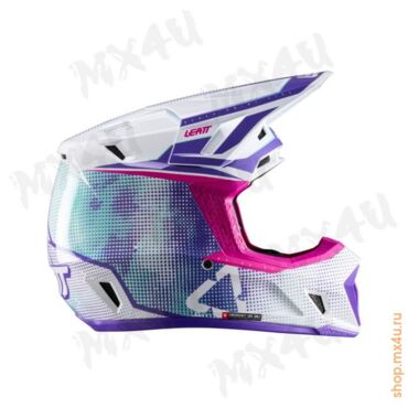 Шлем 7.5 V26 Thermoplastic + 4.5 очки Velocity - Фиолетовый - миниатюра 2