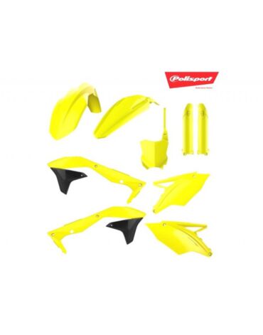 Комплект пластика Kawasaki KX450F 2016 2018, Желтый флуоресцентный (Neon Yellow)